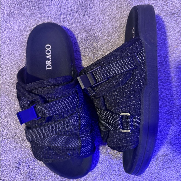 Men's Black Sandals - Picture 1 of 2